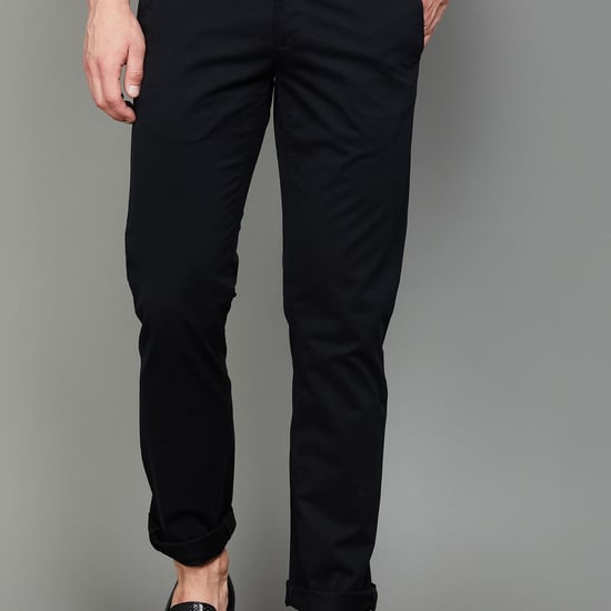 VH SPORTS Men Solid Slim Straight Casual Trousers