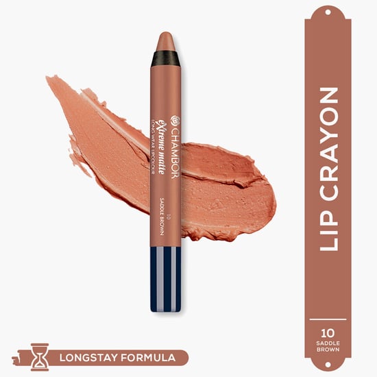 CHAMBOR Extreme Matte Long Wear Lipcolour- Brown- 10 - 2.8g