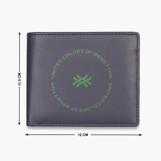 UNITED COLORS OF BENETTON Men Printed Leather Bi-Fold Wallet