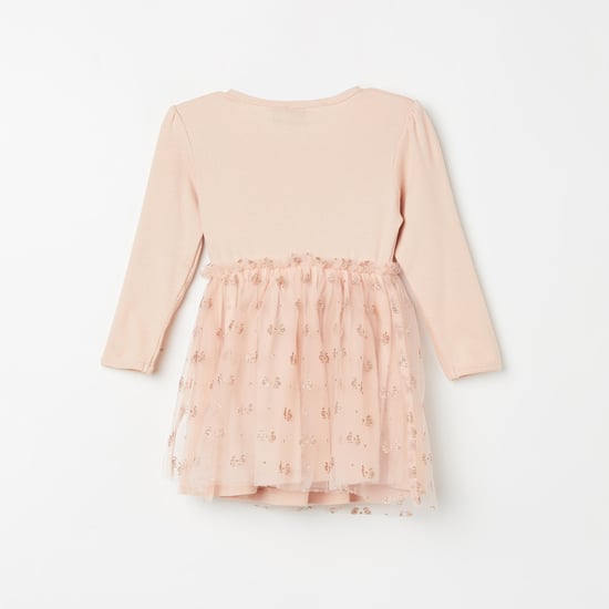 JUNIORS Girls Embellished Dress | Pink