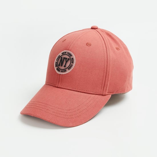 FAME FOREVER Men Appliqued Baseball Cap Pink