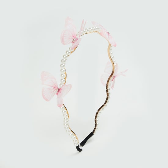 FAME FOREVER Girls Butterfly Applique Embellished Hairband
