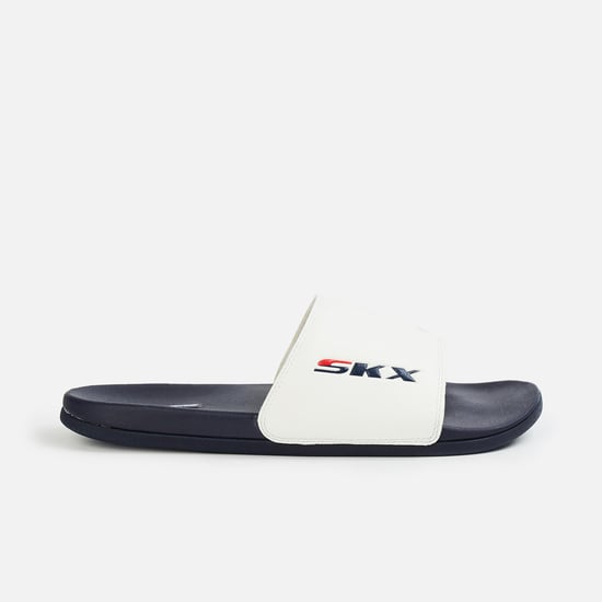 SKECHERS Men Colourblocked Sliders