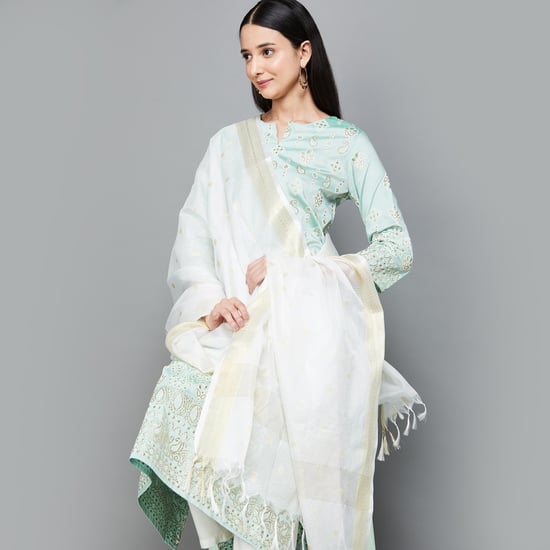 MELANGE Women Woven Dupatta