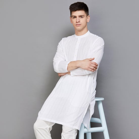 MELANGE Men Striped Ethnic Kurta