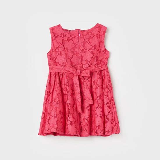 JUNIORS Girls Lace A-Line Dress | Red JUNIORS Girls Lace A-Line Dress | Red