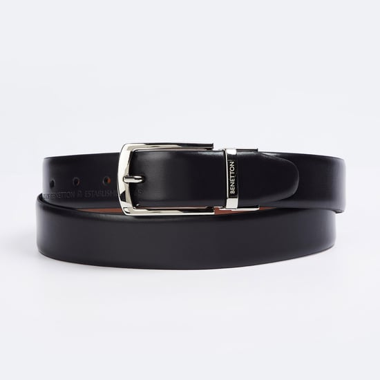 UNITED COLORS OF BENETTON Men Solid Reversible Leather Formal Belt