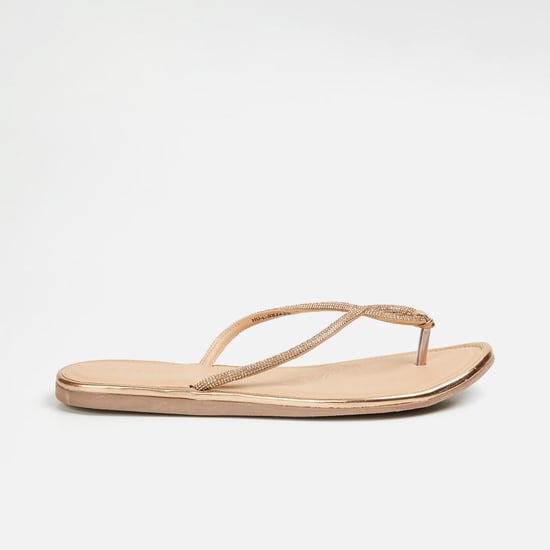 MELANGE Women Embellished Flat Sandals