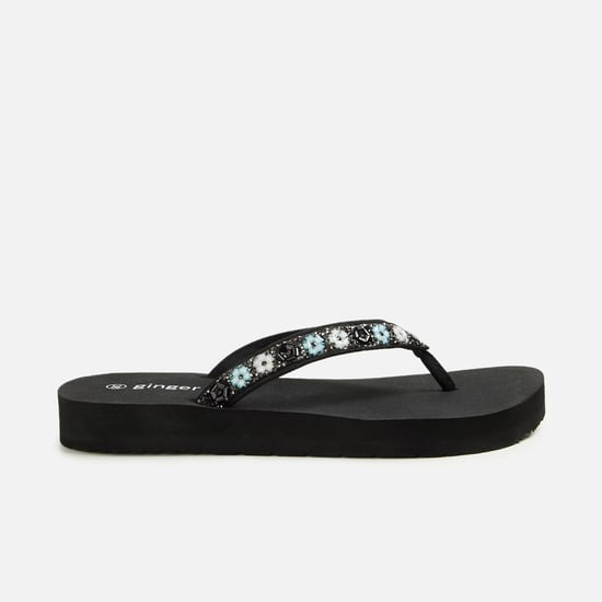 GINGER Women Embellished Flip Flops