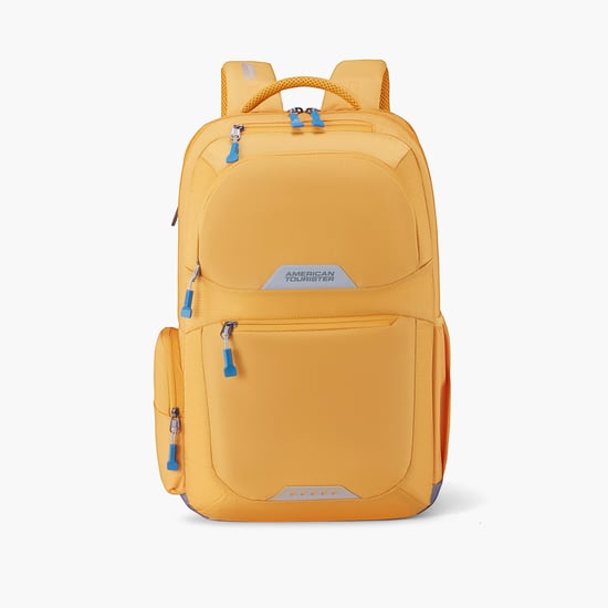 AMERICAN TOURISTER Unisex Solid Laptop Backpack Yellow