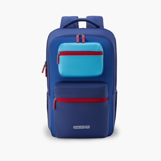 AMERICAN TOURISTER Unisex Colourblocked Laptop Backpack