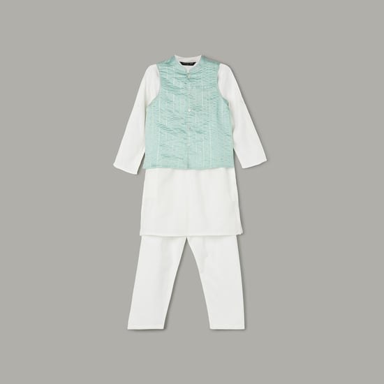 MELANGE Boys Embellished Kurta Set