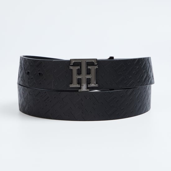 TOMMY HILFIGER Men Embossed Logo Leather Belt