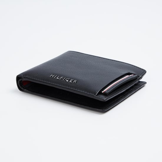 TOMMY HILFIGER Men Solid Bi-Fold Wallet Black