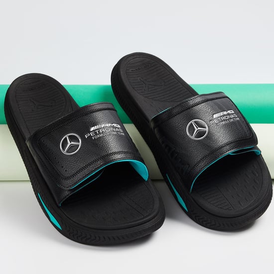 PUMA Mercedes AMG Petronas F1 Softride 2.0 Men Sliders Black