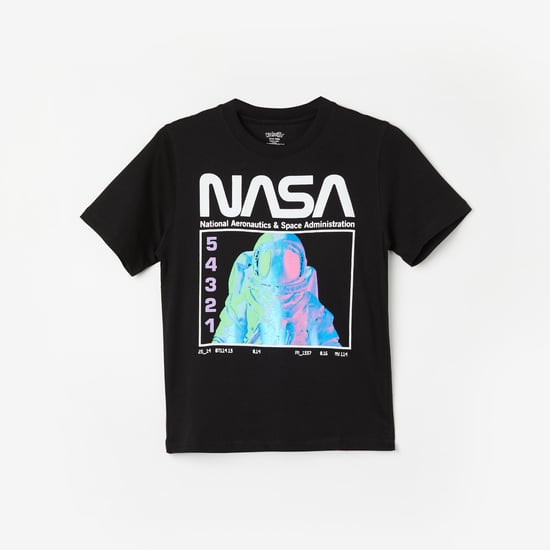 KIDSVILLE Boys Nasa Printed T-shirt