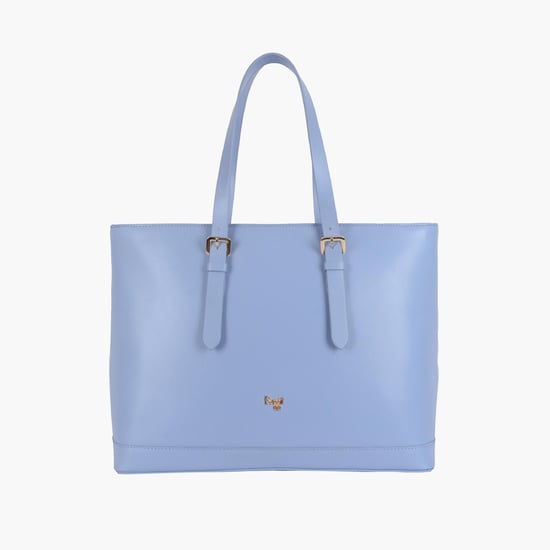 BAGGIT Women Solid Laptop Bag Blue