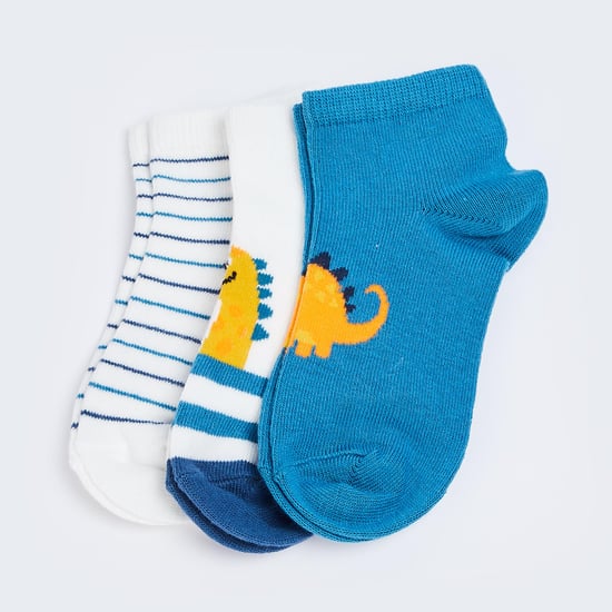 FAME FOREVER Boys Woven Socks - Set of 3
