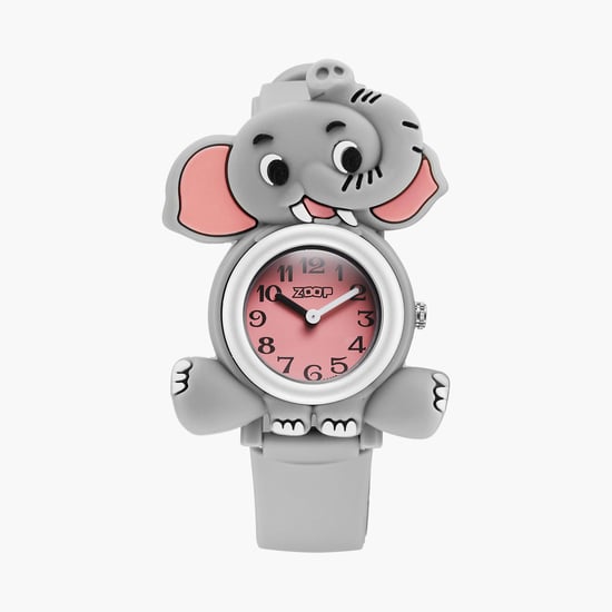 ZOOP Kids Elephant Dial Analog Watch with Polyurethane Strap