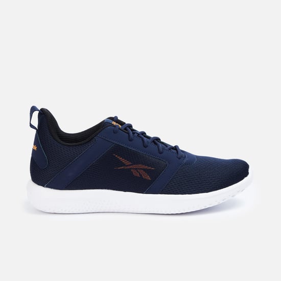 REEBOK Men Mesh Knitted Lace Up Shoes Blue