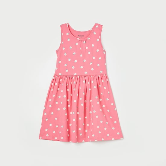 FAME FOREVER Girls Floral Printed A-line Dress