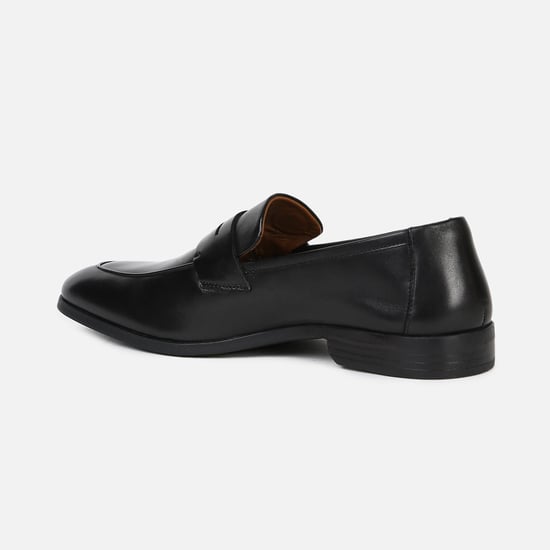 LOUIS PHILIPPE Men Solid Leather Slip-On Formal Shoes