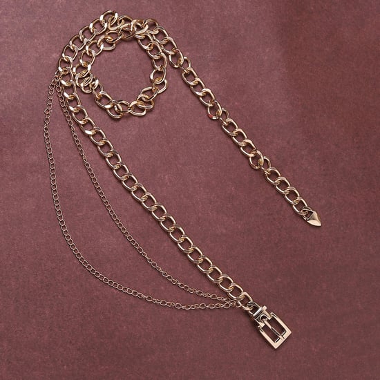 HAUTE SAUCE Women Chain Belt Gold