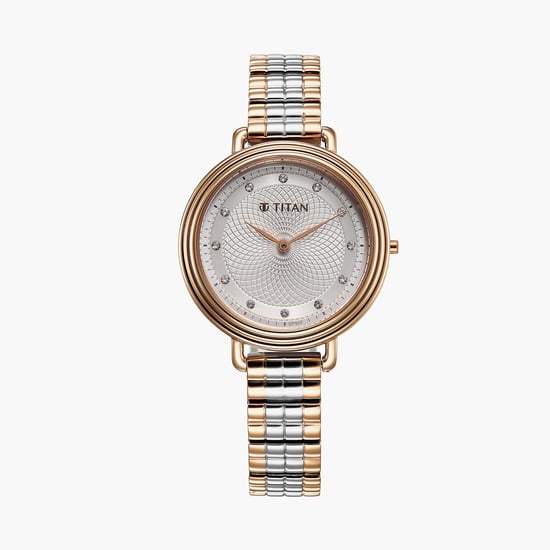 TITAN Aura Women Dual Tone Analog Watch 95244KM01