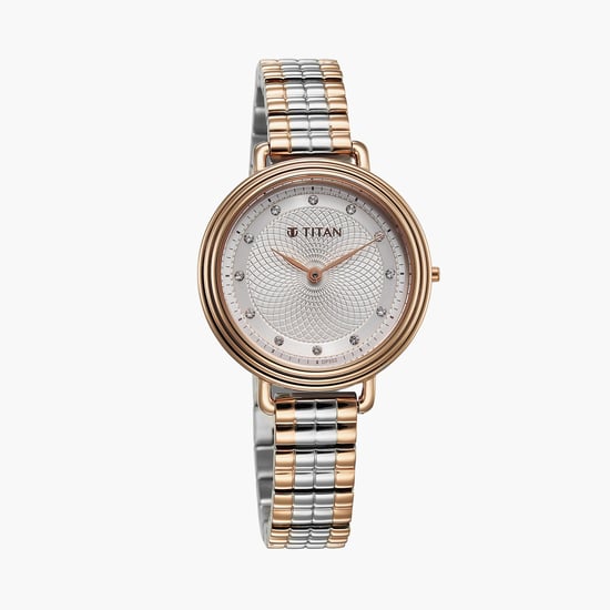 TITAN Aura Women Dual Tone Analog Watch 95244KM01