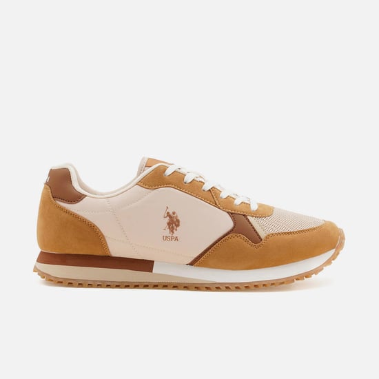 U.S. Polo Assn. MEN DARRION Tan RETRO JOGGERS SNEAKERS