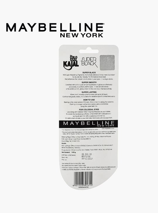 MAYBELLINE Super Black Colossal Kajal - 0.35g