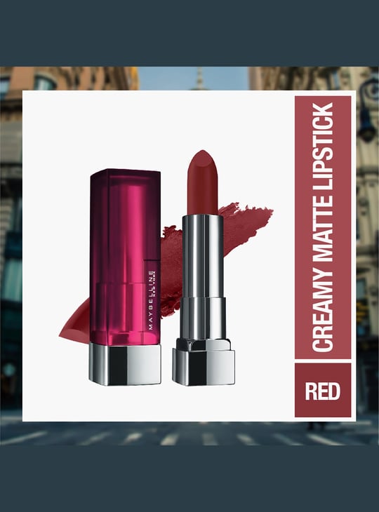 MAYBELLINE New York Color Sensational Creamy Matte Lipstick - Burgundy Blush - 3.9g