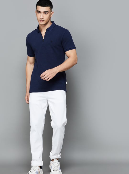 JACK & JONES Textured Polo T-shirt