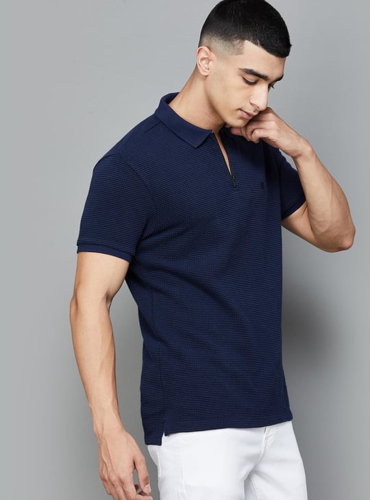 JACK & JONES Textured Polo T-shirt