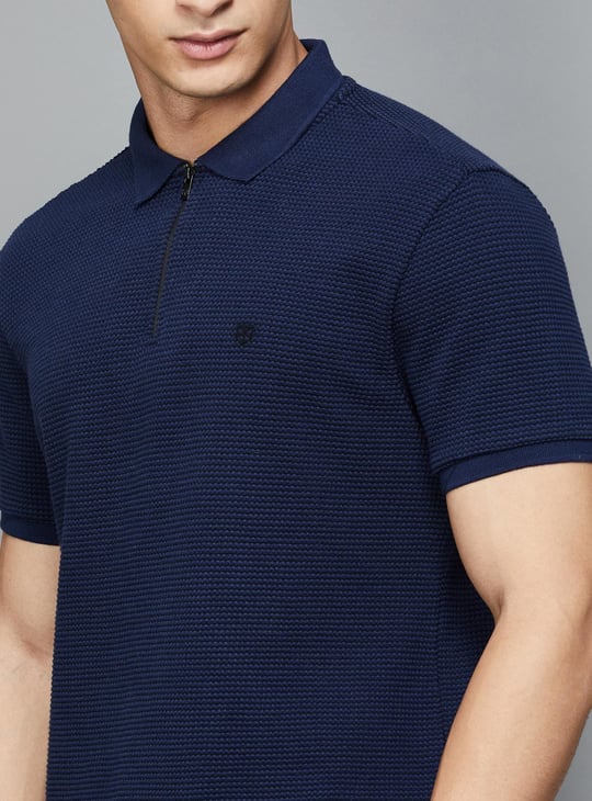 JACK & JONES Textured Polo T-shirt