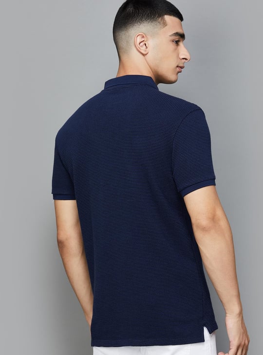 JACK & JONES Textured Polo T-shirt