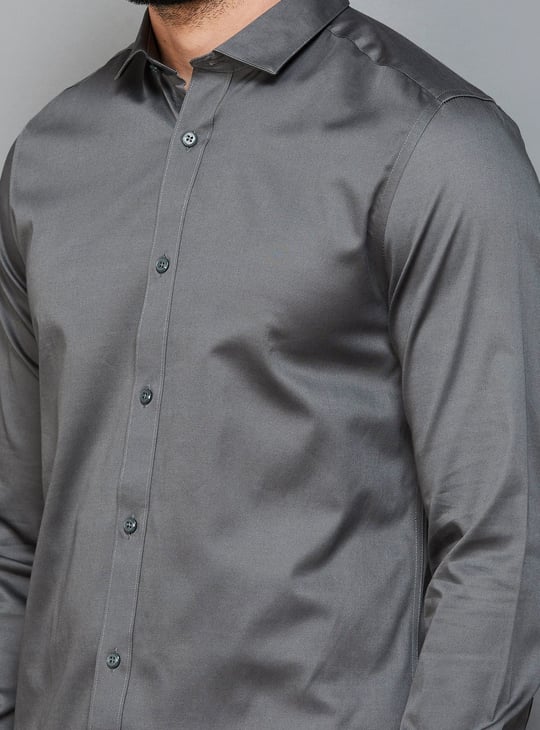 JACK & JONES Men Solid Slim Fit Casual Shirt