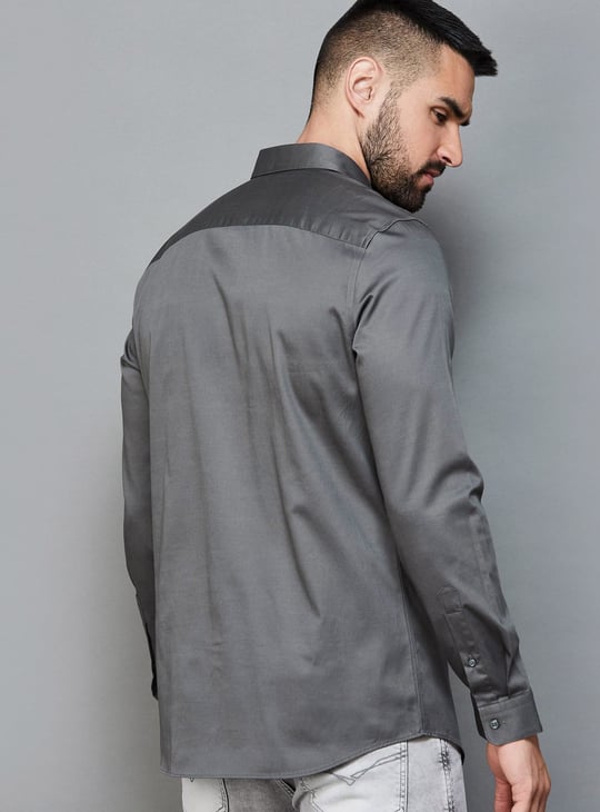 JACK & JONES Men Solid Slim Fit Casual Shirt