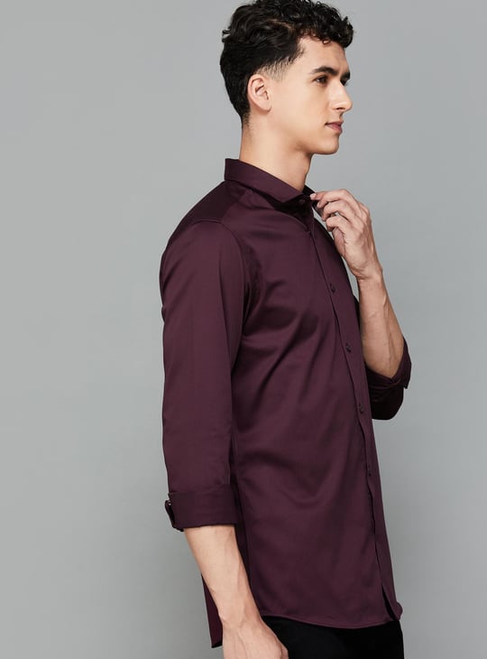 JACK & JONES Men Solid Slim Fit Casual Shirt