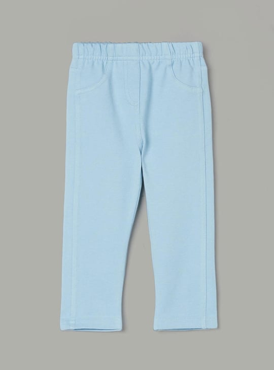 JUNIORS Girls Dark Wash Elasticated Jeggings