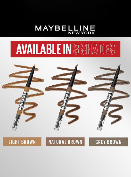 MAYBELLINE NEW YORK Tattoo Brow Pencil - Natural Brown - 0.25g