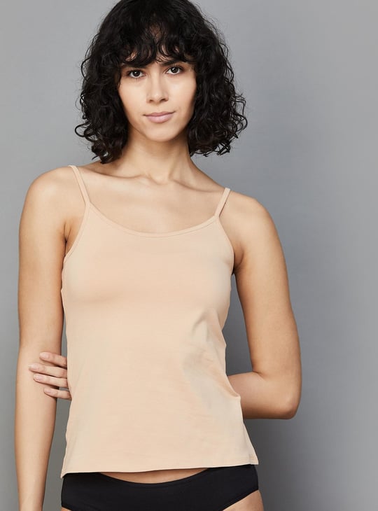 GINGER Solid Sleeveless Camisole