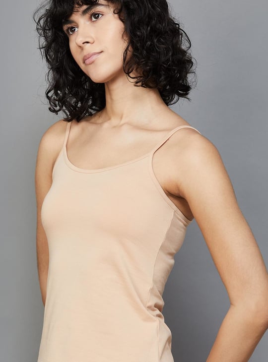 GINGER Solid Sleeveless Camisole