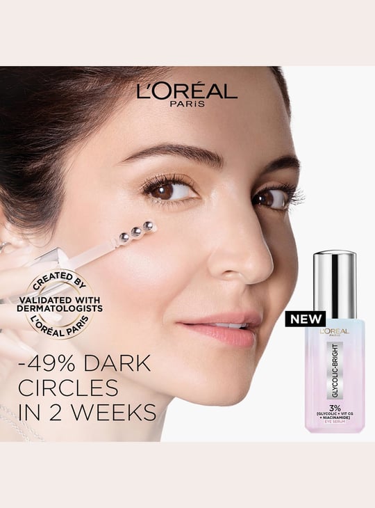 L'OREAL PARIS Glycolic Bright Dark Circle Eye Serum - 20ml
