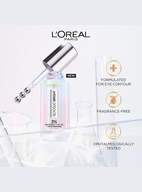 L'OREAL PARIS Glycolic Bright Dark Circle Eye Serum - 20ml