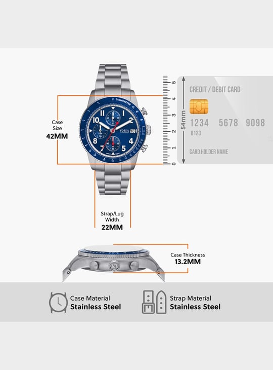 FOSSIL Men Bracelet Chronograph Watch- FS6047I