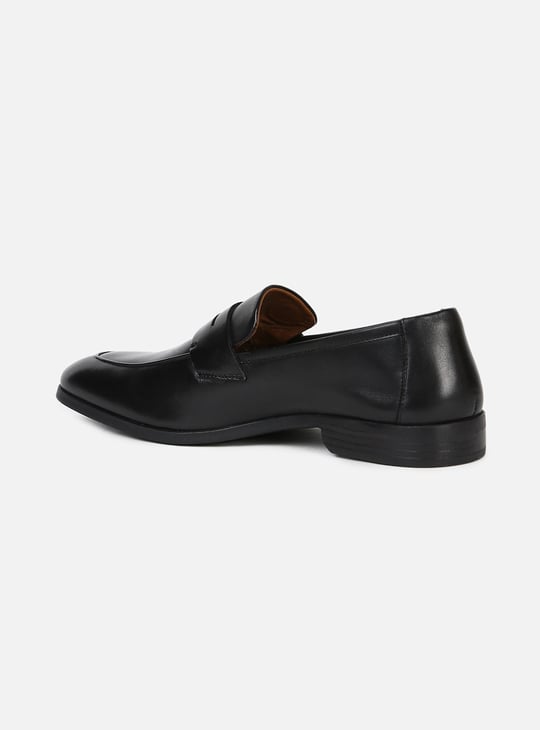 LOUIS PHILIPPE Men Solid Leather Slip-On Formal Shoes