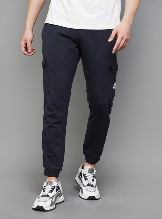 KAPPA Men Solid Elasticated Slim Fit Joggers