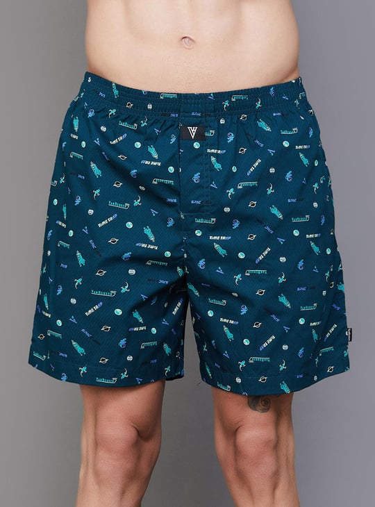 VAN HEUSEN Men Printed Boxers Pack of 2