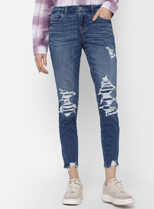 AMERICAN EAGLE Women Distressed Skinny Fit Jeans